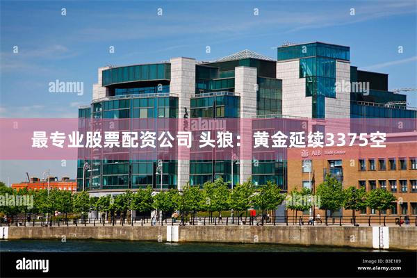最专业股票配资公司 头狼：黄金延续3375空