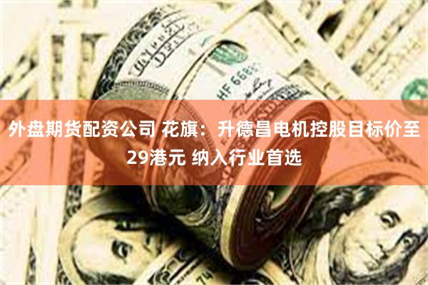 外盘期货配资公司 花旗：升德昌电机控股目标价至29港元 纳入行业首选