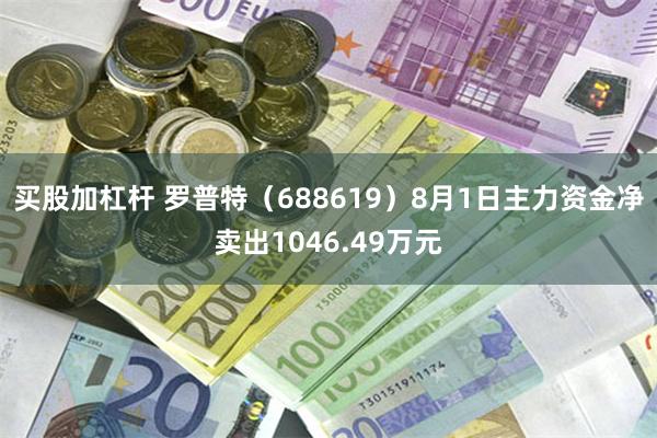 买股加杠杆 罗普特（688619）8月1日主力资金净卖出1046.49万元