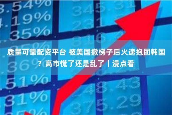 质量可靠配资平台 被美国撤梯子后火速抱团韩国？高市慌了还是乱了｜漫点看