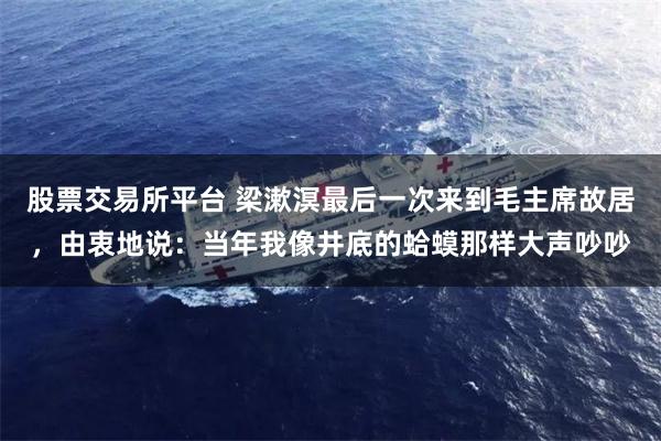 股票交易所平台 梁漱溟最后一次来到毛主席故居，由衷地说：当年我像井底的蛤蟆那样大声吵吵