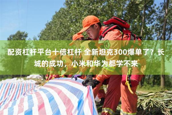 配资杠杆平台十倍杠杆 全新坦克300爆单了？长城的成功，小米和华为都学不来