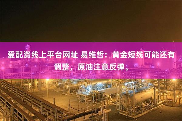 爱配资线上平台网址 易维哲：黄金短线可能还有调整，原油注意反弹。