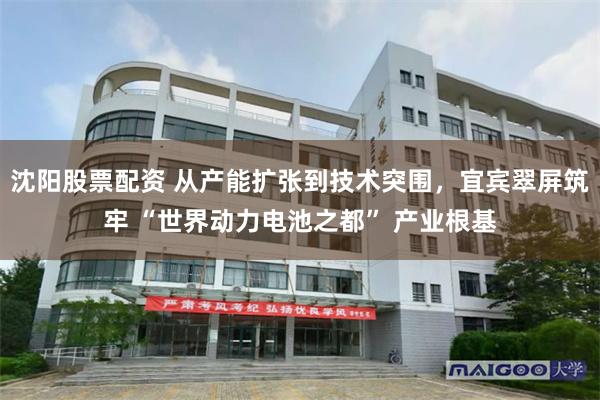 沈阳股票配资 从产能扩张到技术突围,宜宾翠屏筑牢 “世界动力电池之都” 产业根基