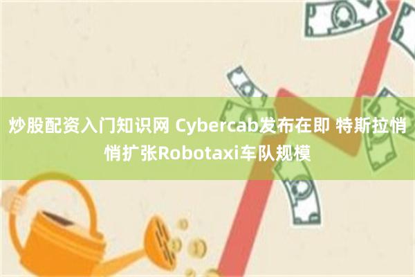 炒股配资入门知识网 Cybercab发布在即 特斯拉悄悄扩张Robotaxi车队规模