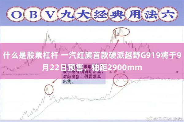 什么是股票杠杆 一汽红旗首款硬派越野G919将于9月22日预售，轴距2900mm