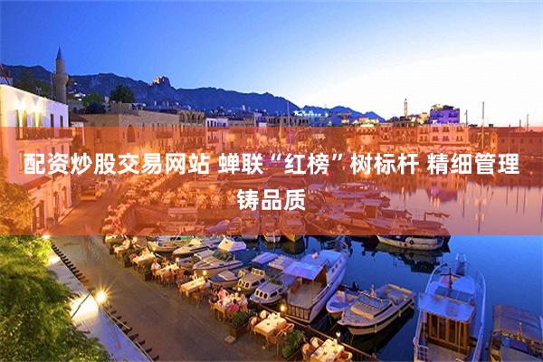 配资炒股交易网站 蝉联“红榜”树标杆 精细管理铸品质